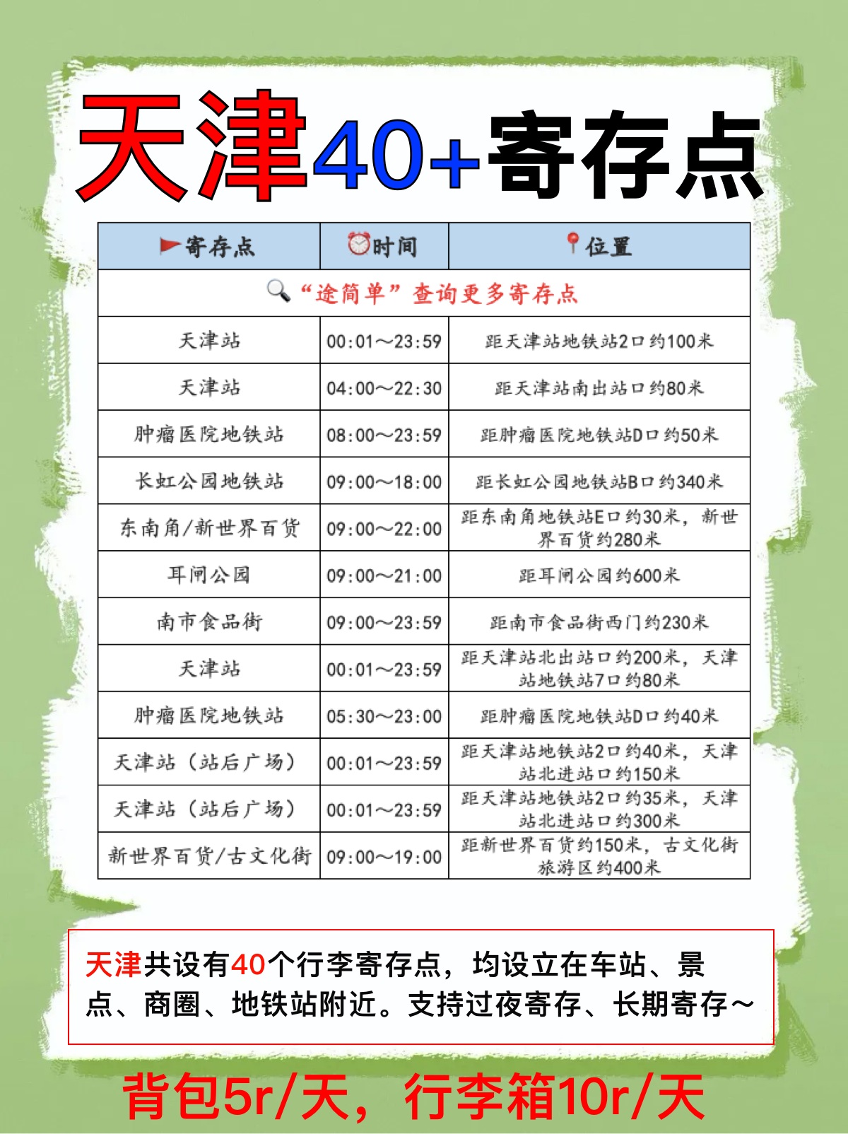 途简单行李寄存