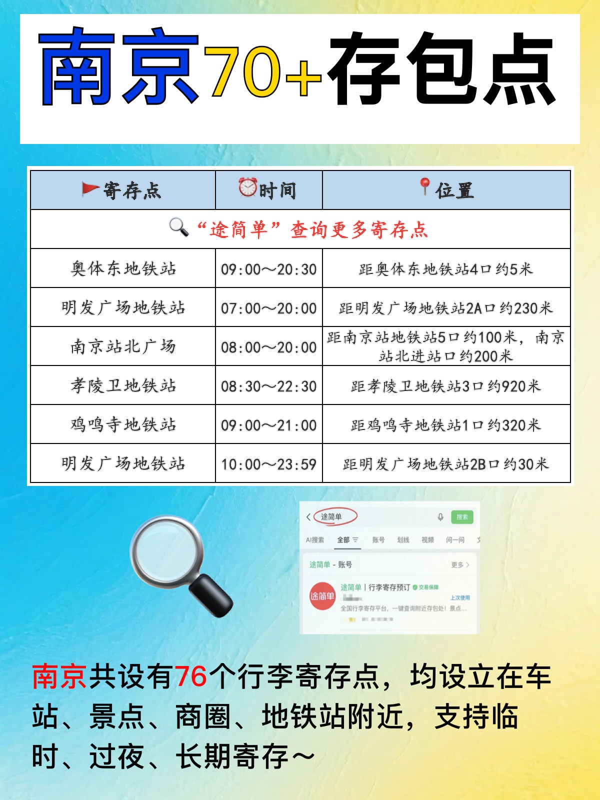 途简单行李寄存