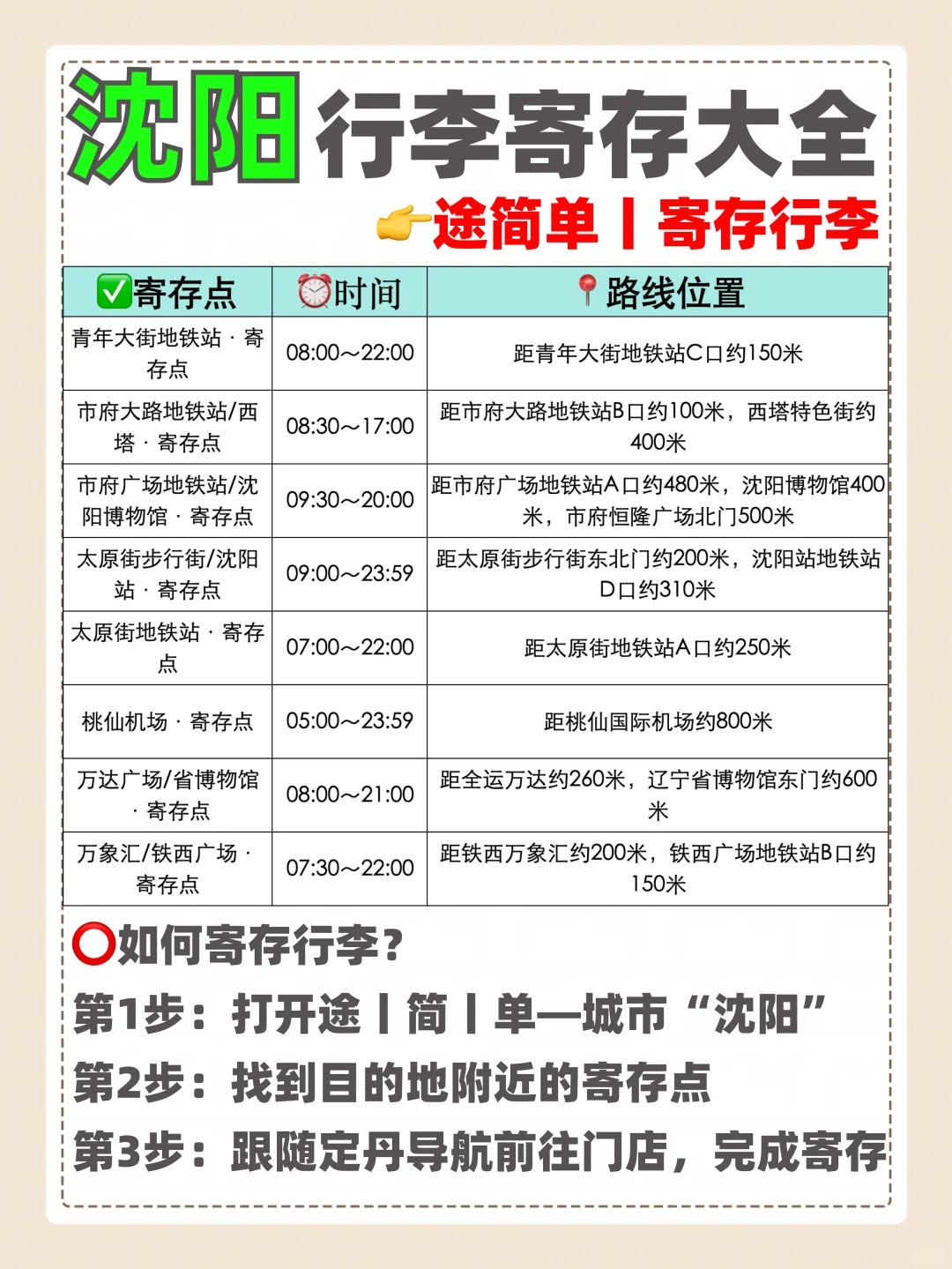 途简单行李寄存
