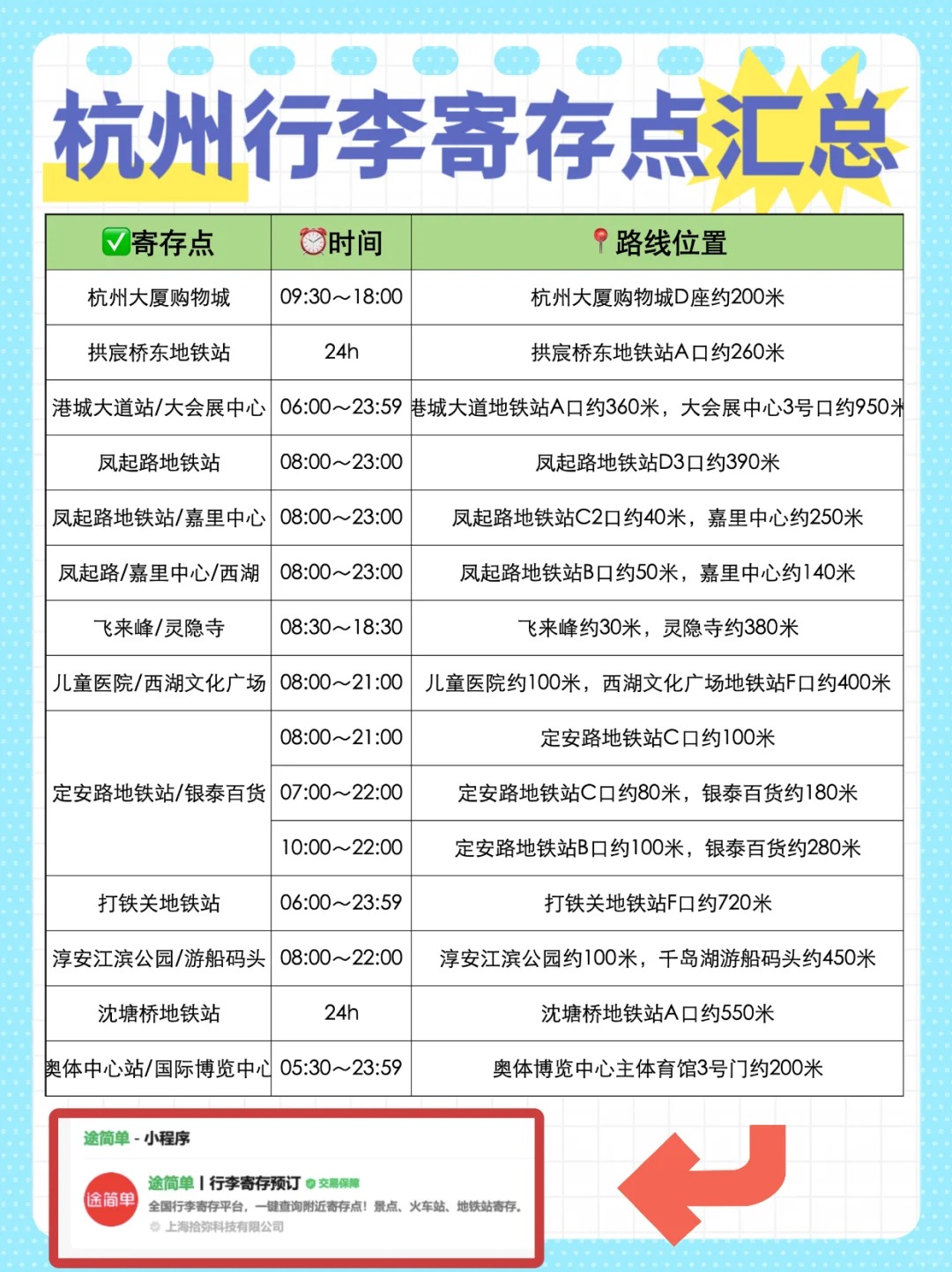 途简单行李寄存