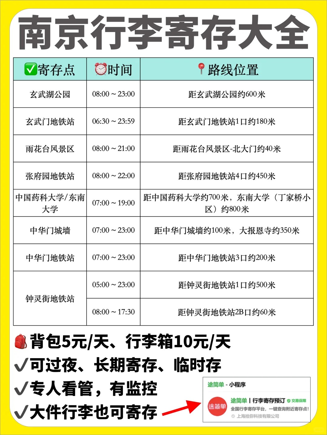 途简单行李寄存