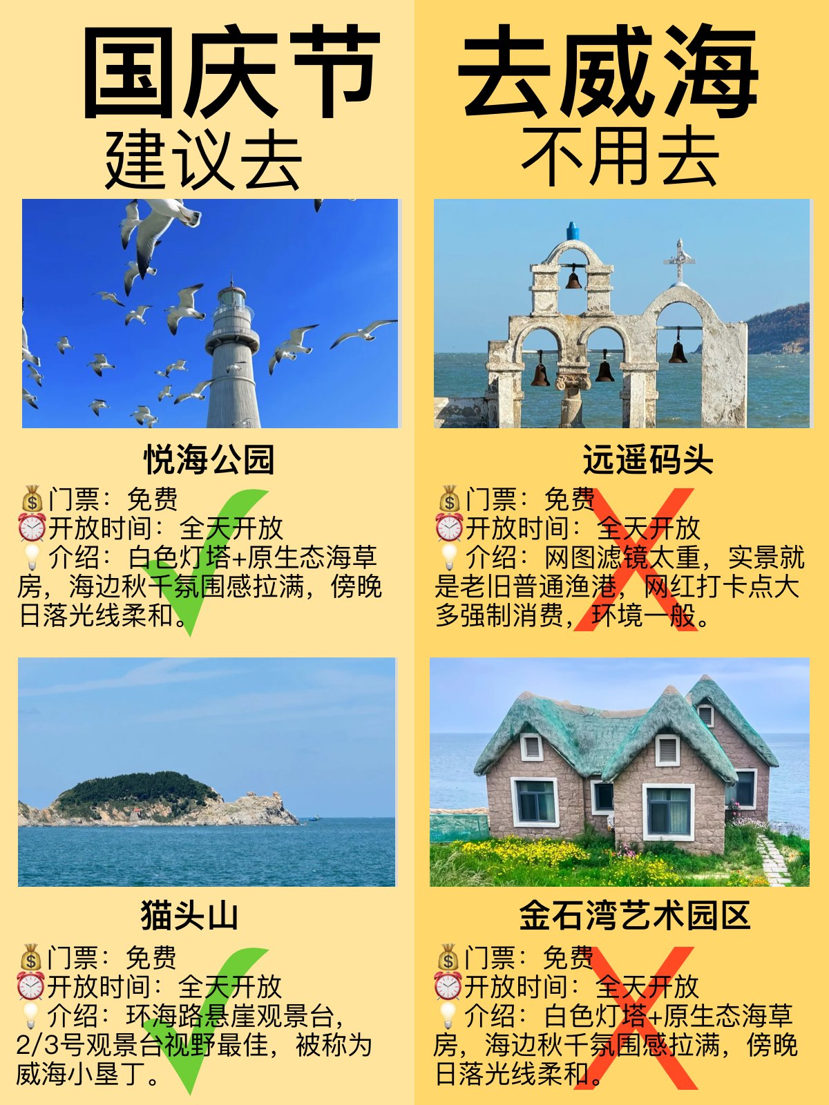 国庆冲威海！不踩雷景点+美食保姆级攻略