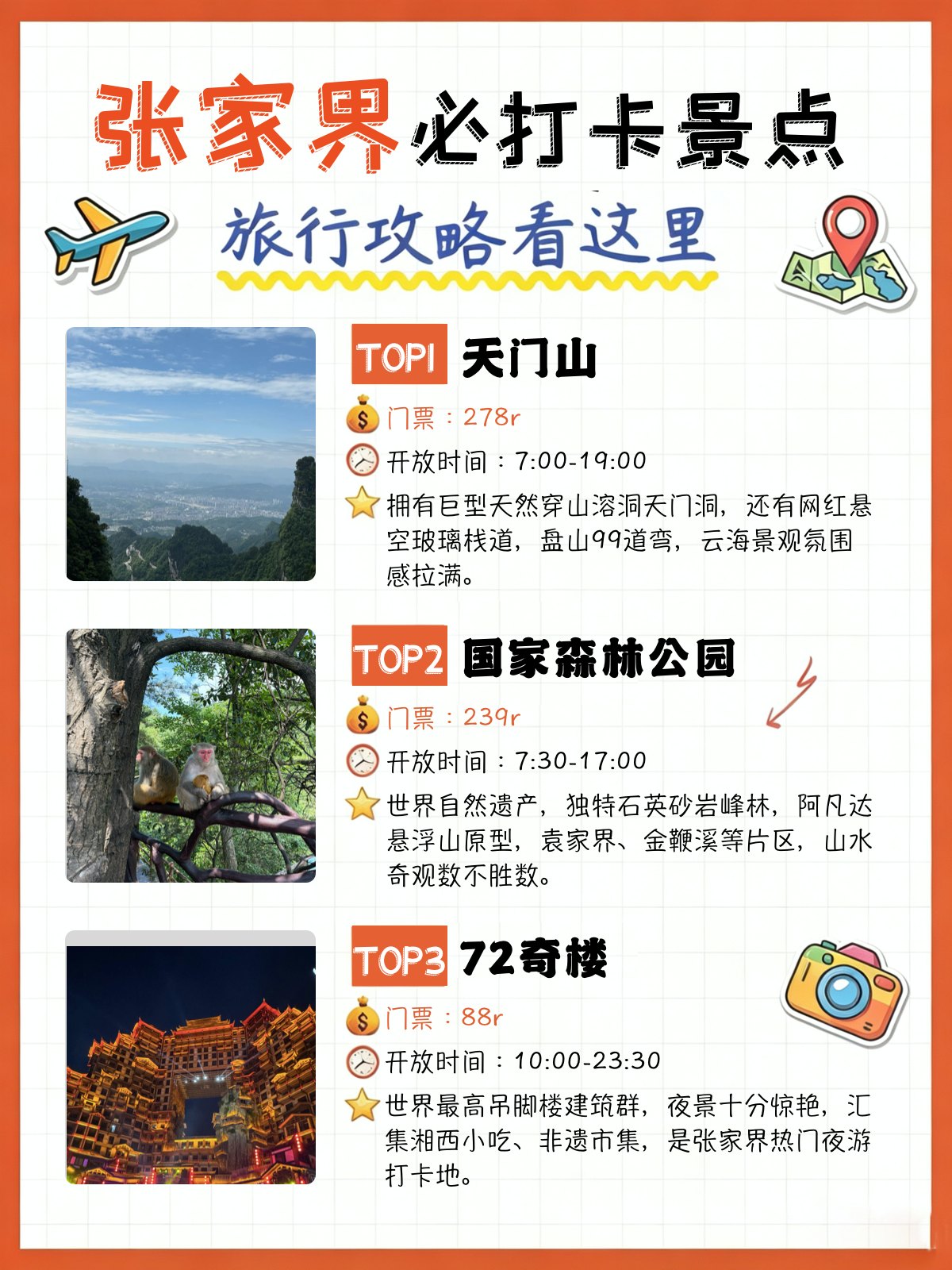 张家界不踩雷攻略！景点交通美食一次性讲清